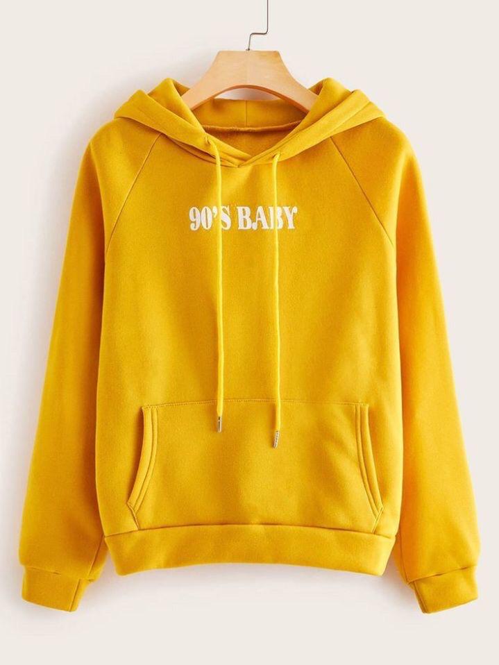 Yellow hoodie