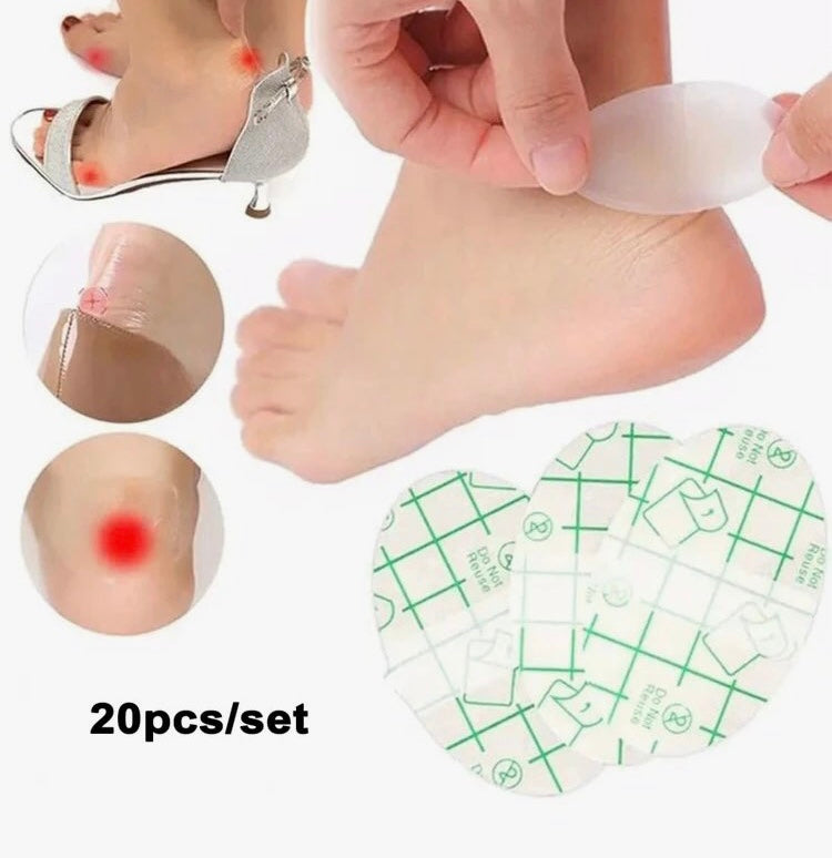 20pcs disposable transparent foot sticker