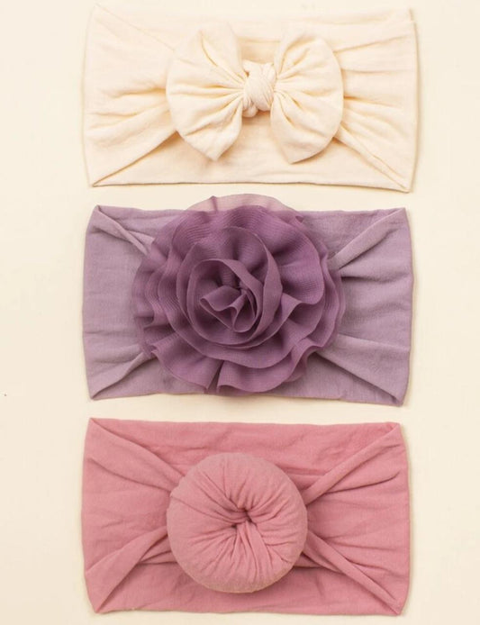 3Pcs Baby Solid Headband