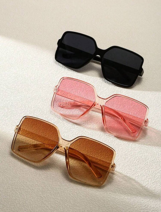 3pcs Oversized Fashion Glasses