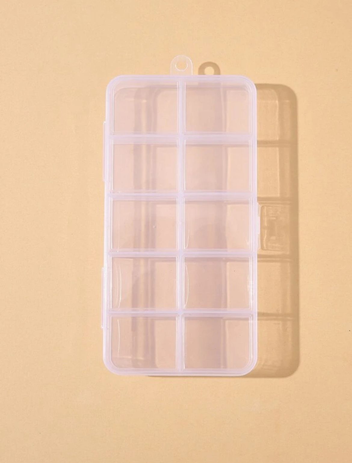 10-compartment Clear Plastic Storage Box