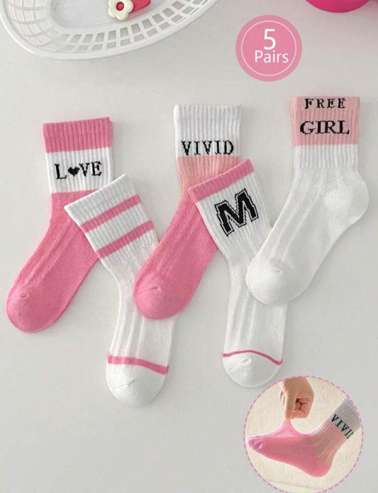 Sporty Mesh Crew Socks