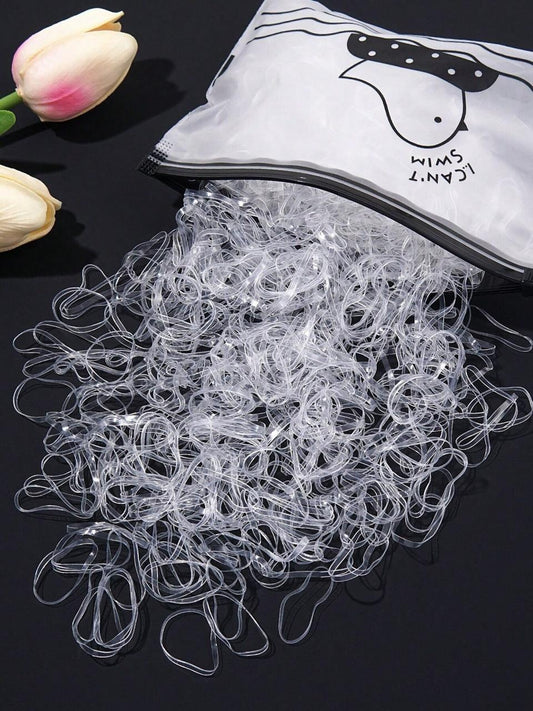 bag transparent dispossable mini rubber band