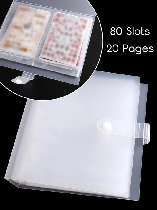 storage book clear sticker holder organizer album