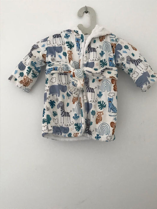 BABY BOY hooded belted robe