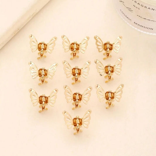 10pcs Butterfly Hair Beads